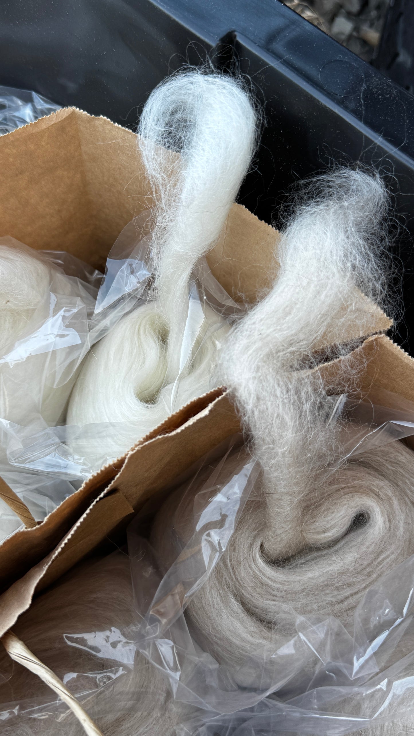 Mohair Roving - 50 yds