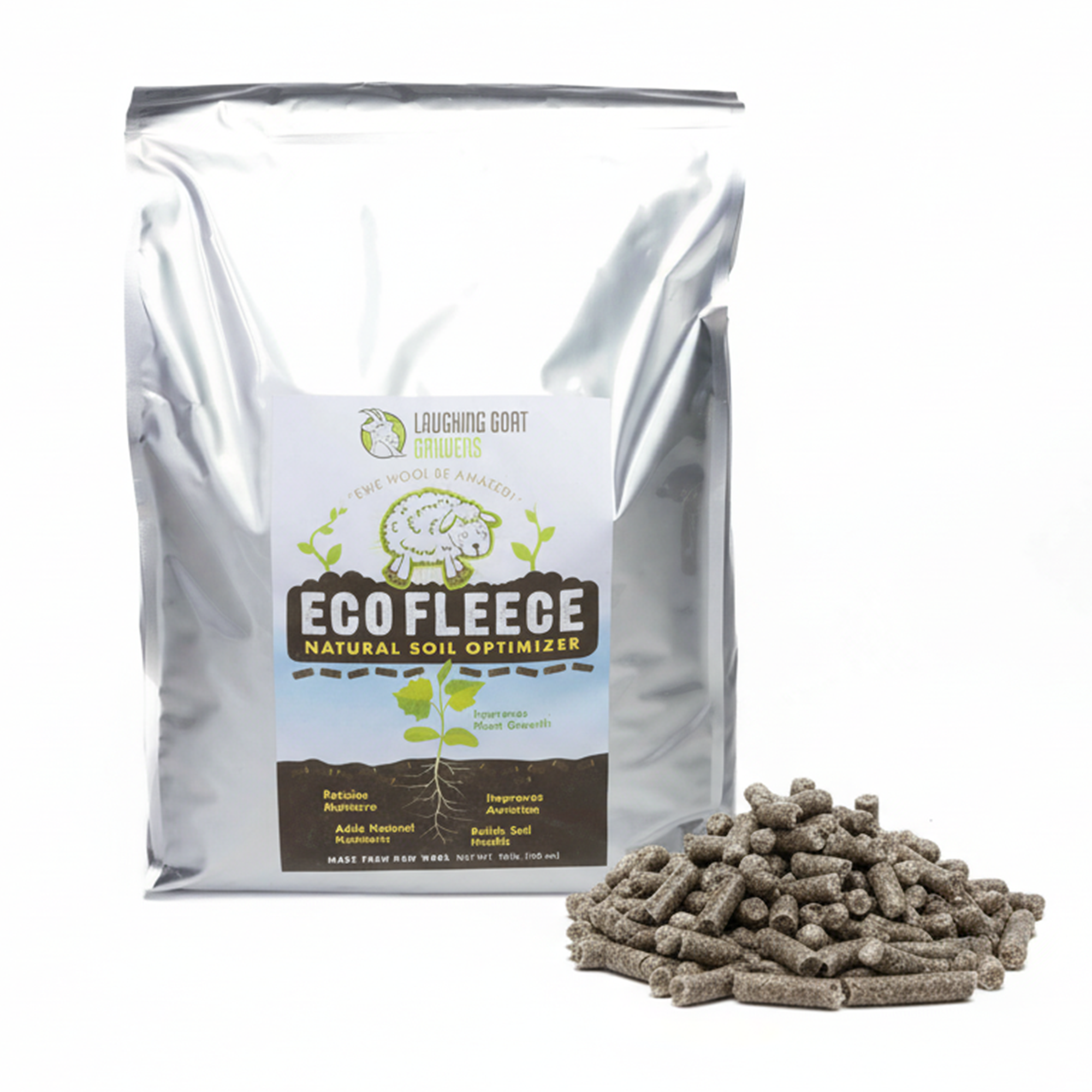 EcoFleece - Pelleted Wool - 10 Pounds – Laughing Goat Gardens