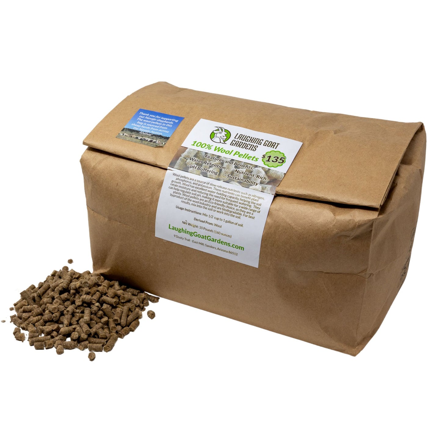 Wool Pellets - 10 Pounds